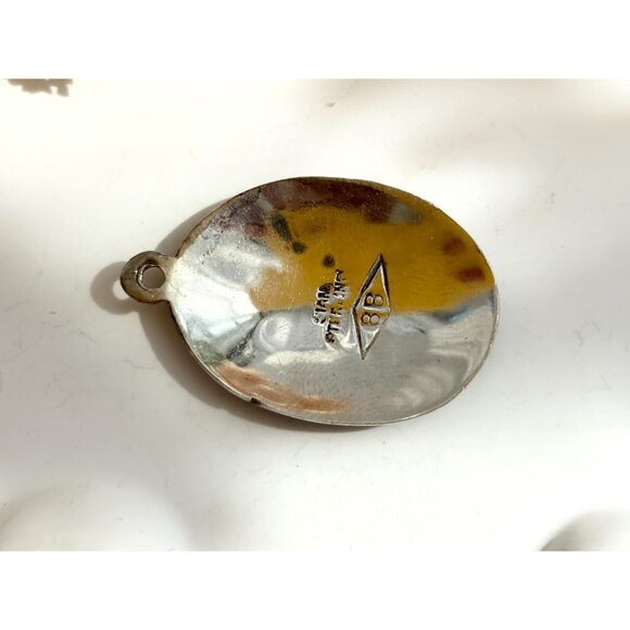 Mekkala(h) Siam Sterling Silver 925 Vintage Thai Made Nielloware Brooch Pin - Picture 4 of 8